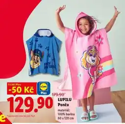 Lidl LUPILU Pončo nabídka