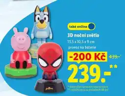 Lidl 3D noční světlo nabídka