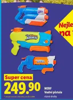Lidl NERF Vodní pistole nabídka