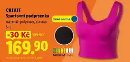 Lidl Crivit SPORTOVNÍ PODPRSENKA nabídka