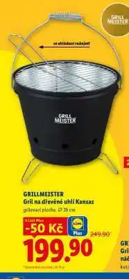 Lidl GRILLMEISTER Gril na dřevěné uhlí Kansas nabídka