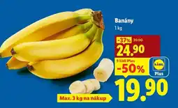 Lidl Banány nabídka