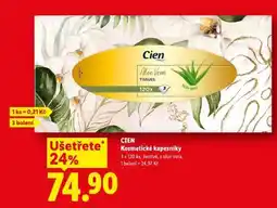 Lidl Cien Kosmetické kapesníky nabídka