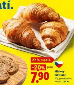 Lidl Máslový croissant nabídka