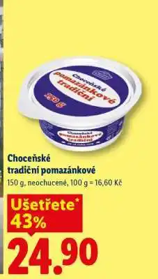 Lidl Choceňské tradiční pomazánkové nabídka