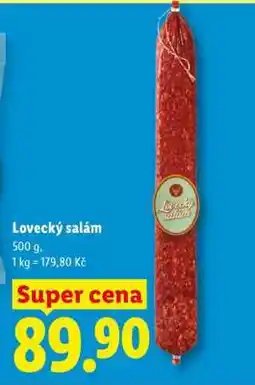 Lidl Lovecký salám nabídka