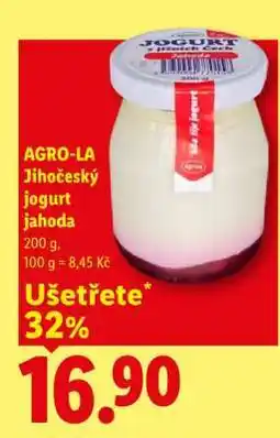Lidl AGRO-LA Jihočeský jogurt jahoda nabídka