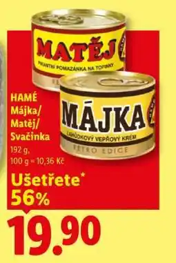 Lidl Hamé Májka, Matěj, Svačinka nabídka