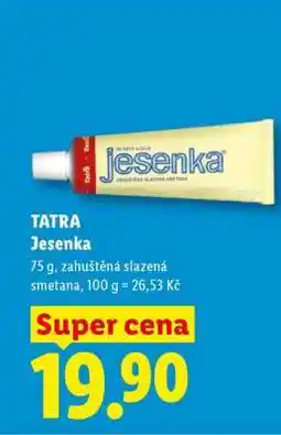 Lidl Tatra Jesenka nabídka