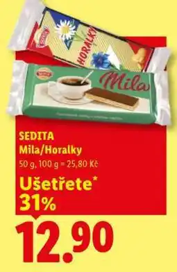 Lidl Sedita Mila/Horalky nabídka