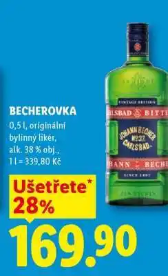 Lidl Becherovka nabídka