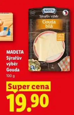 Lidl MADETA Sýrařův výběr Gouda nabídka