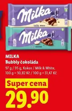Lidl Milka Bubbly čokoláda nabídka