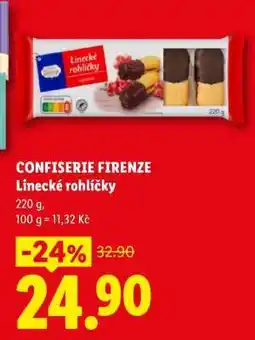 Lidl CONFISERIE FIRENZE Linecké rohlíčky nabídka