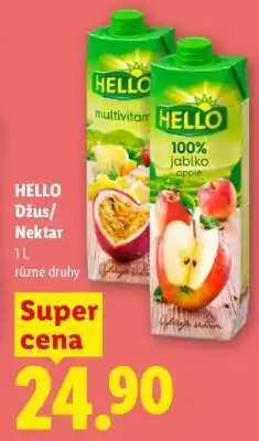 Lidl HELLO Džus / Nektar nabídka