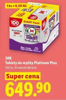 Lidl Jar Tablety do myčky Platinum plus nabídka