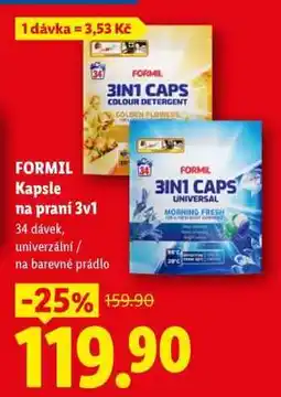 Lidl FORMIL Kapsle na praní 3v1 nabídka