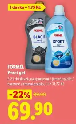 Lidl FORMIL Prací gel nabídka