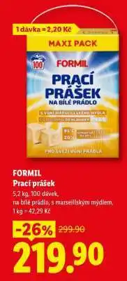 Lidl FORMIL Prací prášek nabídka