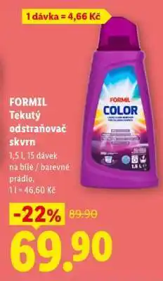 Lidl FORMIL Tekutý odstraňovač skvrn nabídka