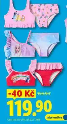 Lidl Dívčí plavky nabídka