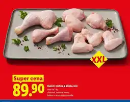 Lidl KUŘECÍ STEHNA A KŘÍDLA MIX nabídka