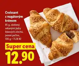 Lidl Croissant s nugátovým krémem nabídka
