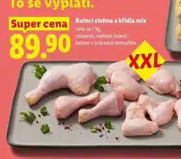 Lidl KUŘECÍ STEHNA A KŘÍDLA MIX nabídka
