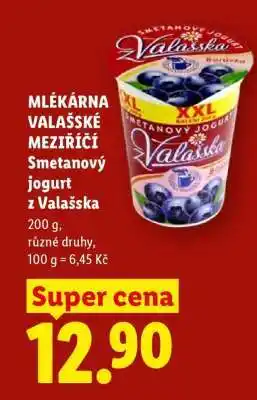 MLÉKÁRNA VALAŠSKÉ MEZIŘÍČÍ SMETANOVÝ JOGURT Z VALAŠSKA