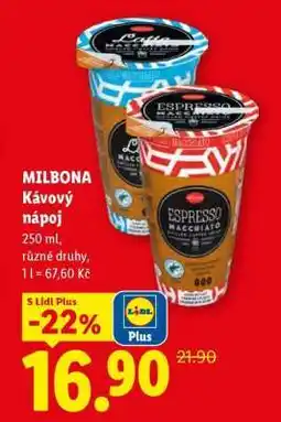 Lidl Milbona Kávový nápoj nabídka