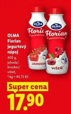 Lidl Olma Florian jogurtový nápoj nabídka