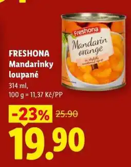 Lidl FRESHONA Mandarinky loupané nabídka