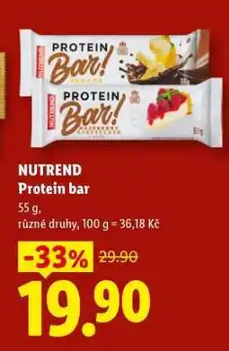 Lidl NUTREND PROTEIN BAR nabídka