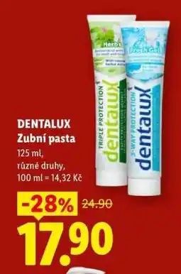 Lidl Dentalux Zubní Pasta nabídka