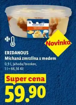 Lidl ERIDANOUS Míchaná zmrzlina s medem nabídka