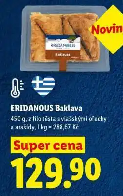 Lidl ERIDANOUS Baklava nabídka