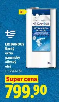 Lidl ERIDANOUS Řecký extra panenský olivový olej nabídka