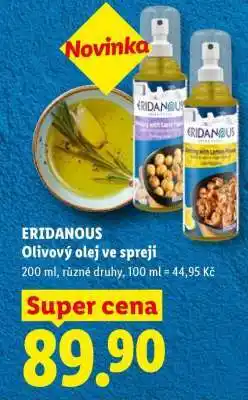 Lidl ERIDANOUS Olivový olej ve spreji nabídka