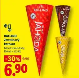 Lidl Ballino Zmrzlinový kornout nabídka