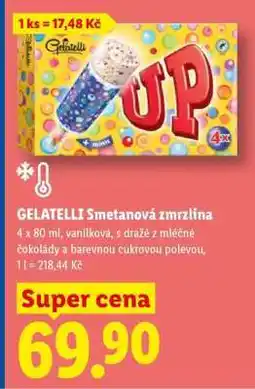 Lidl Gelatelli Smetanová Zmrzlina nabídka