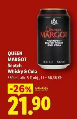 Lidl QUEEN MARGOT Scotch Whisky & Cola nabídka