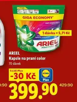 Lidl ARIEL Kapsle na praní color nabídka