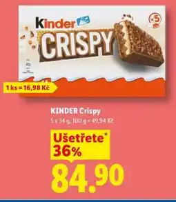 Lidl KINDER CRISPY nabídka