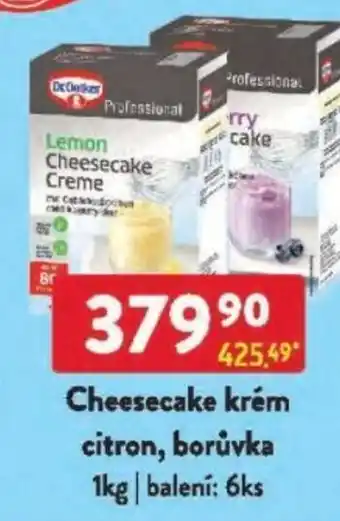 Qanto Dr.Oetker Cheesecake krém citron, borůvka nabídka