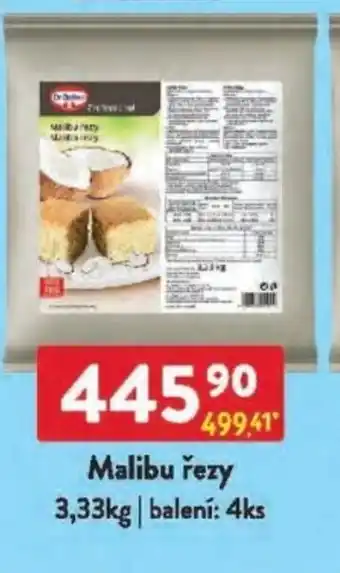 Qanto Dr.Oetker Malibu řezy nabídka