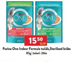 Qanto Purina One Indoor Formula tuňák,Sterilised krůta nabídka