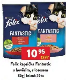 Qanto Felix kapsička Fantastic s hovězím, s lososem nabídka