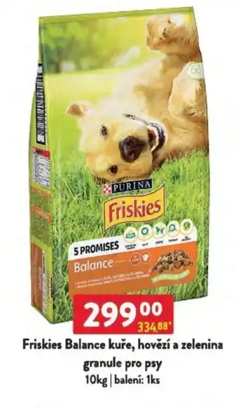 Qanto Friskies Balance kuře, hovězí a zelenina granule pro psy nabídka