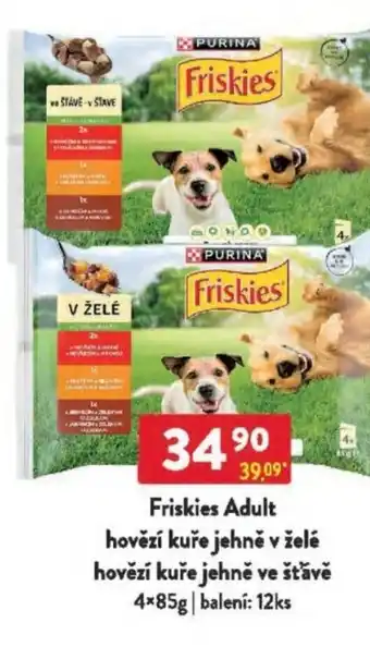 Qanto Friskies Adult hovězí kuře jehně v želé hovězí kuře jehně ve štǎvě nabídka