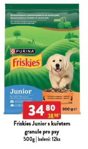 Qanto Friskies Junior s kuřetem granule pro psy nabídka